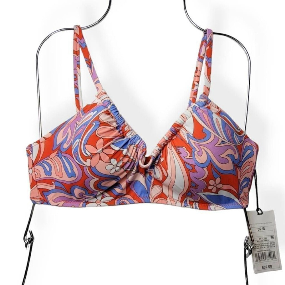 Shade & Shore Multi Color Underwired Bikini Top 32B